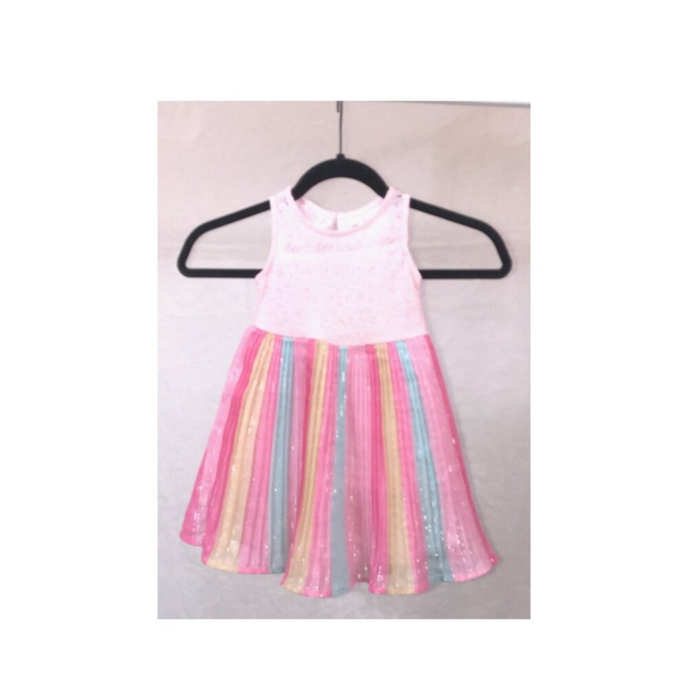 DRESS, 3T, RARE EDITIONS, rainbow